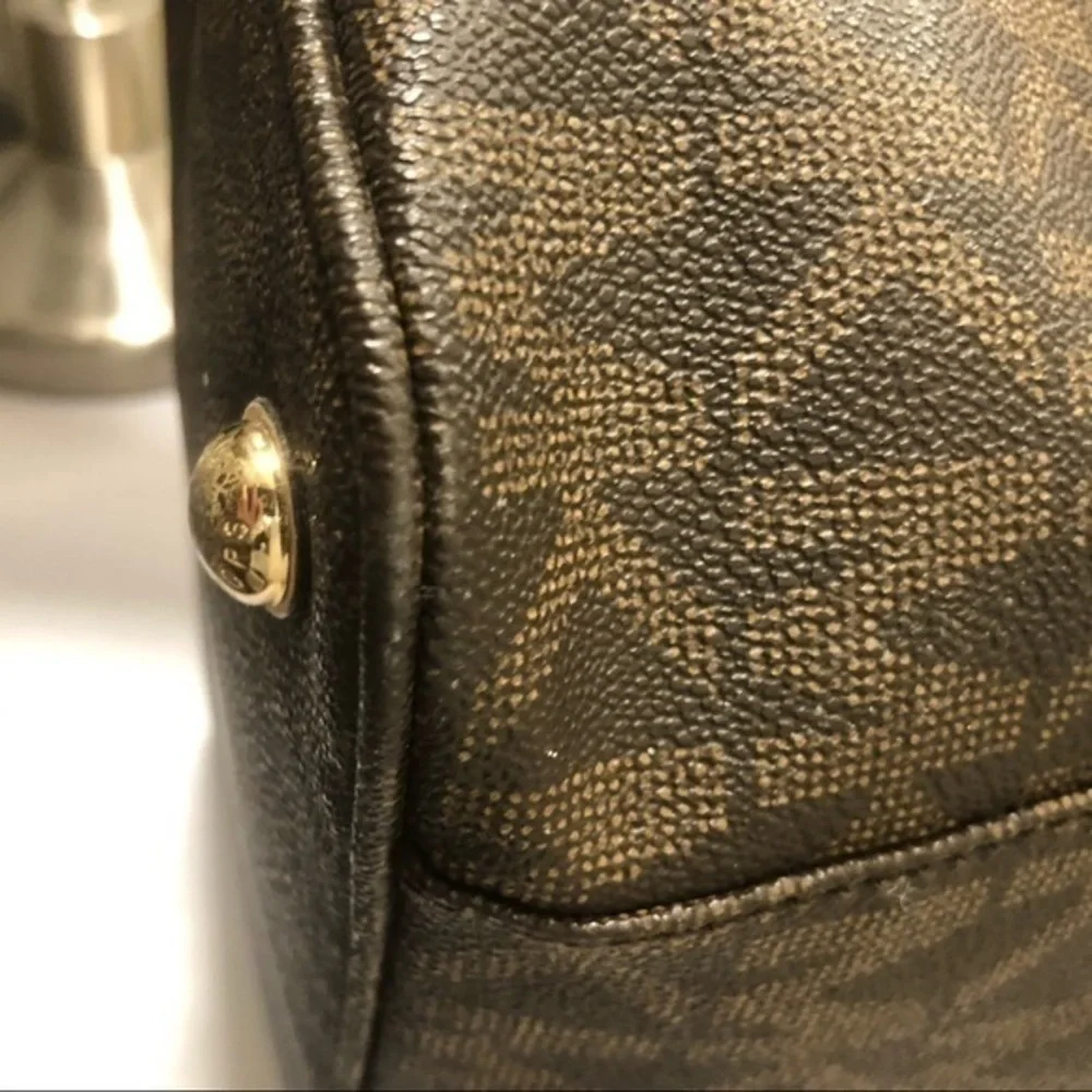 Michael kors signature brown logo tote bag